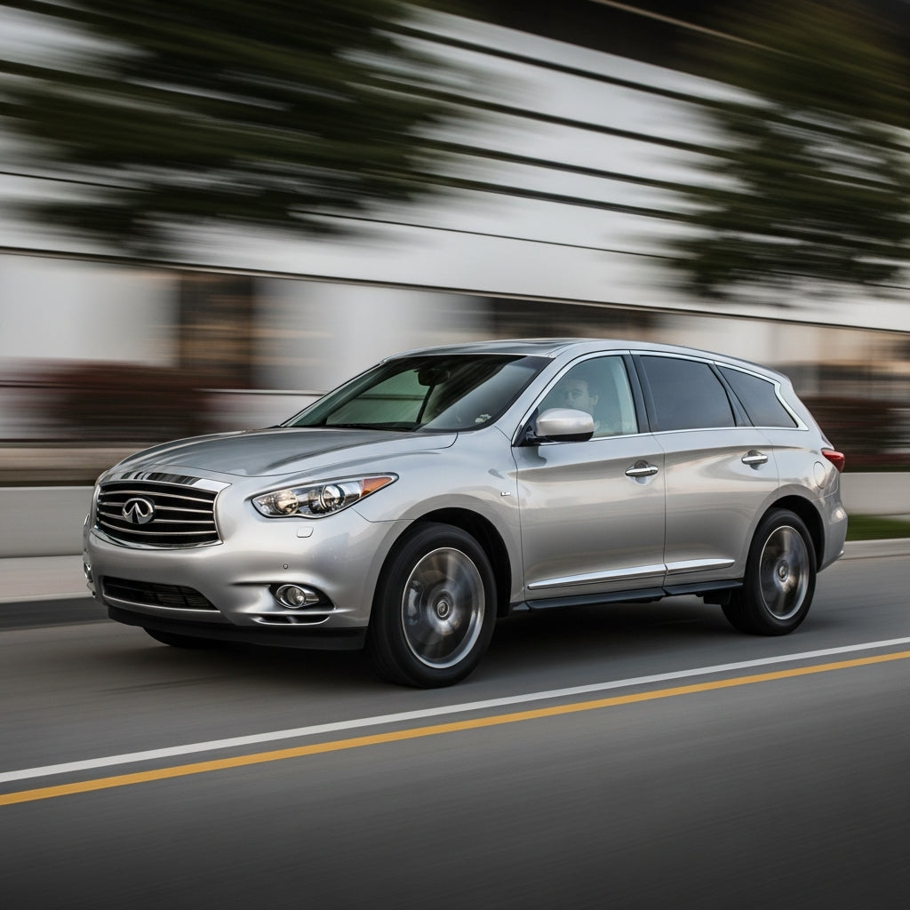 Action Shot: Infiniti QX60 Driving Fast