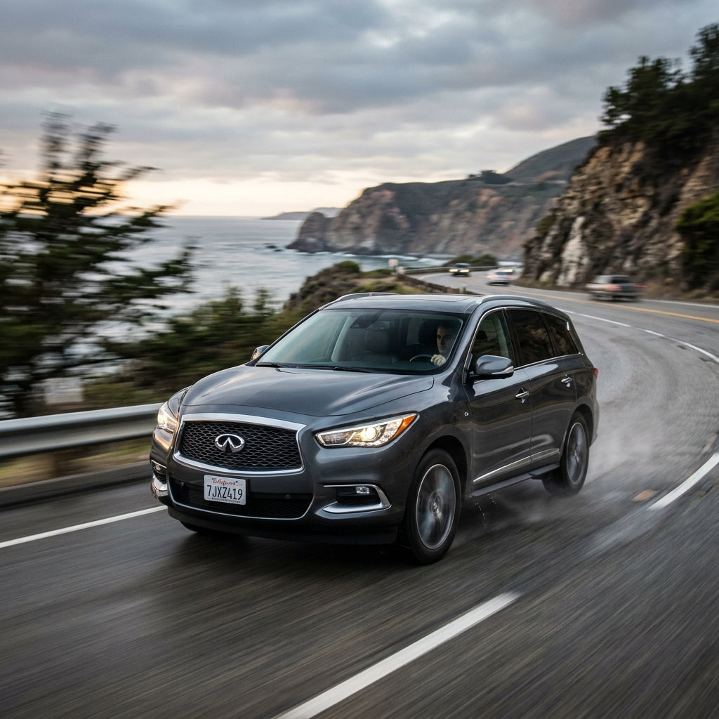 Action Shot: Infiniti QX60 Driving Fast