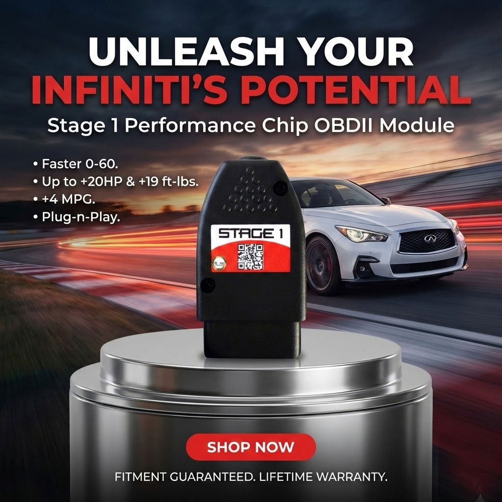 Stage 1 Performance Chip for Infiniti - Boost HP & Torque | OBD2 Plug & Play Module