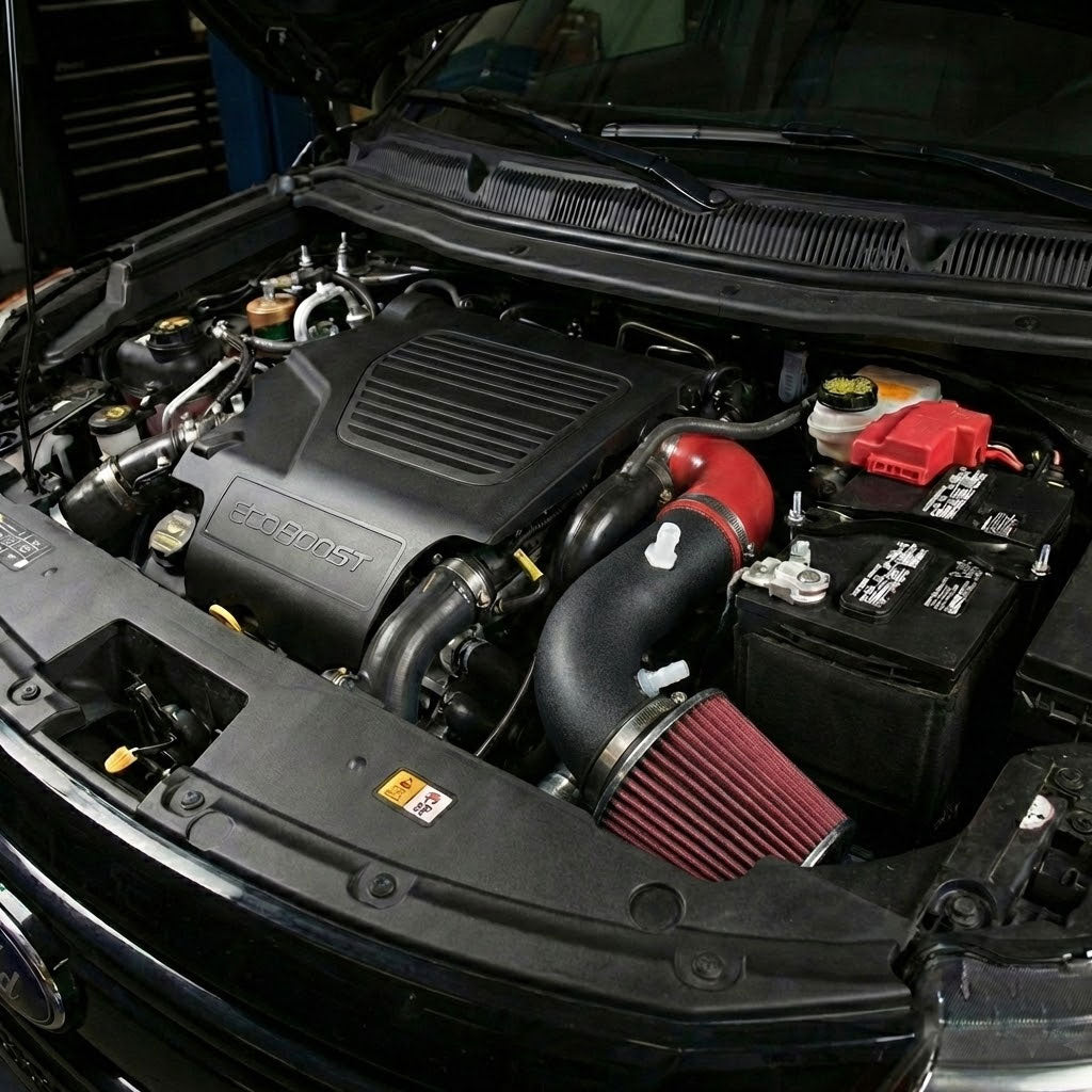 Short Air Intake for Ford Explorer Sport (2013-2018) 3.5L V6 Turbo Engine Black