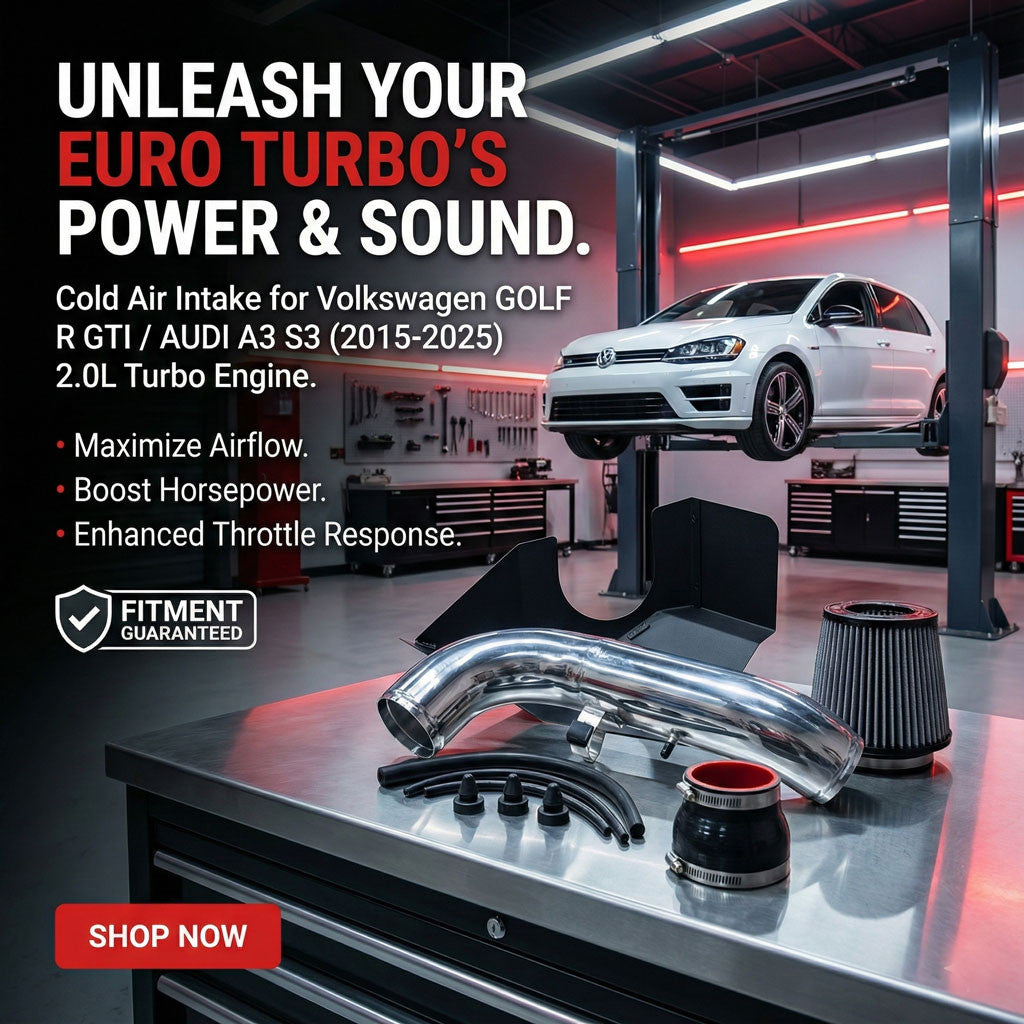 Cold Air Intake for Volkswagen GOLF R GTI / AUDI A3 S3 (2015-2025) 2.0L Turbo Engine