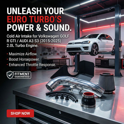 Cold Air Intake for Volkswagen GOLF R GTI / AUDI A3 S3 (2015-2025) 2.0L Turbo Engine