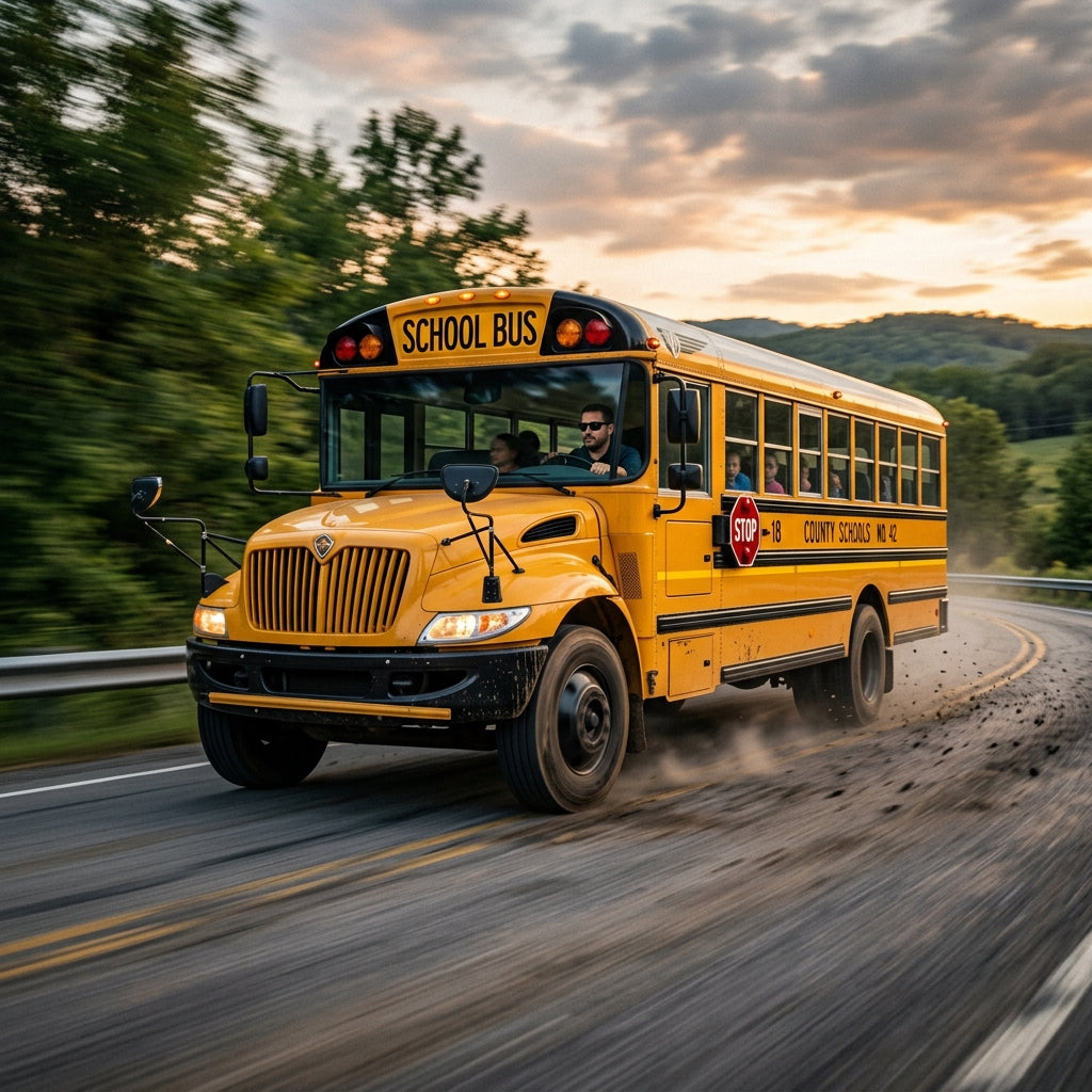 Action Shot: International 3200 Driving Fast
