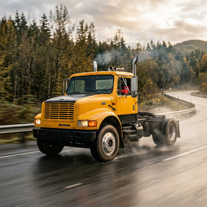 Action Shot: International 3800,4700,4900 Driving Fast