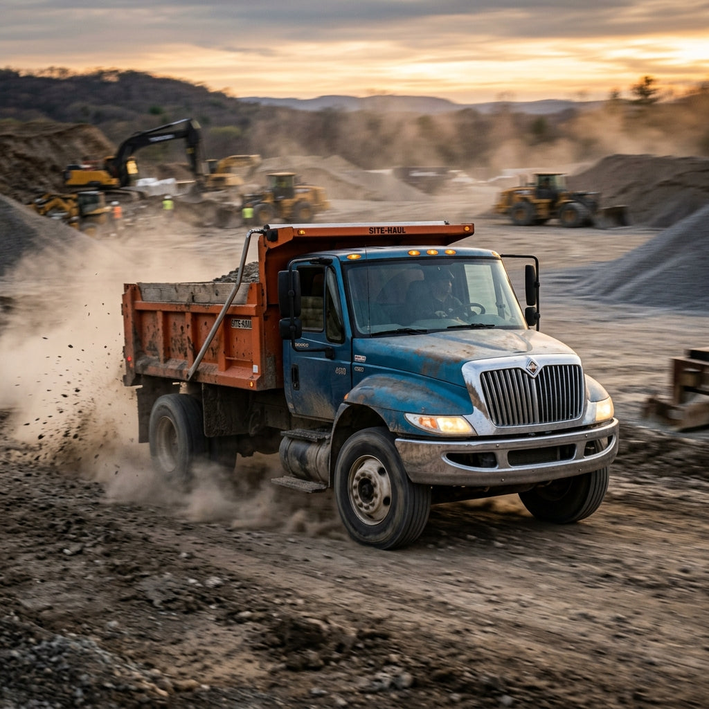 Action Shot: International 4300,4400 Driving Fast