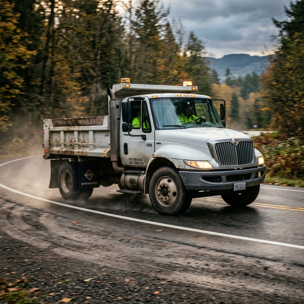 Action Shot: International 4300,4400 Driving Fast