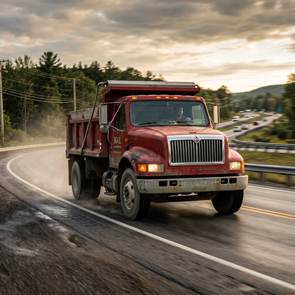 Action Shot: International 4700,4900 Driving Fast