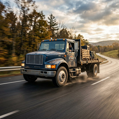 Action Shot: International 4700,4900 Driving Fast