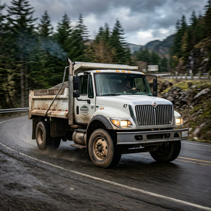 Action Shot: International 7400 Driving Fast
