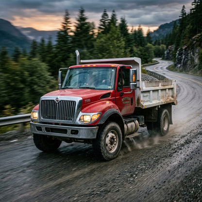 Action Shot: International 7500 Driving Fast