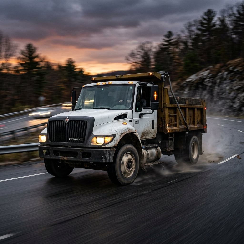 Action Shot: International 8500 Driving Fast