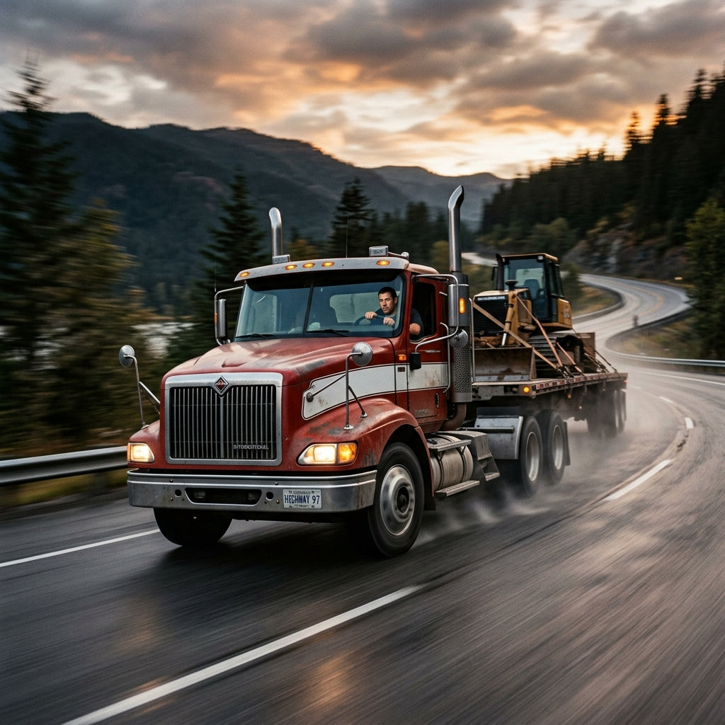 Action Shot: International 9200 Driving Fast