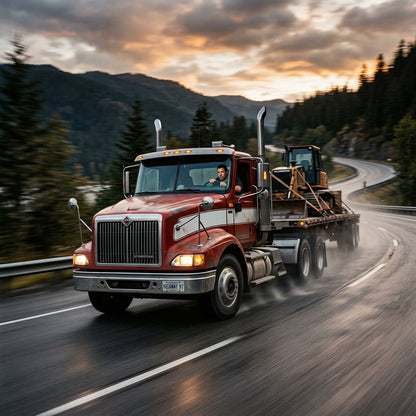 Action Shot: International 9200 Driving Fast