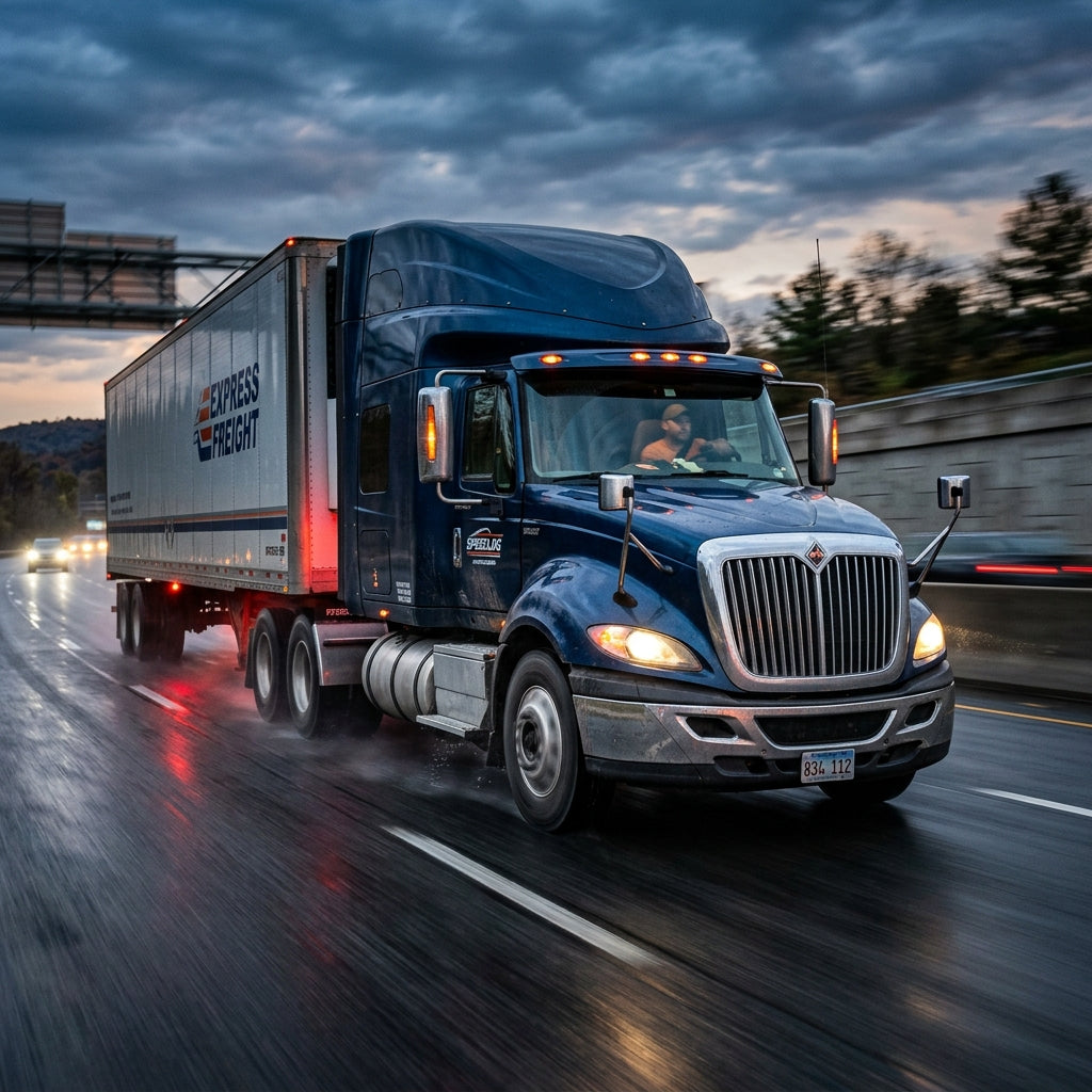 Action Shot: International ProStar Driving Fast