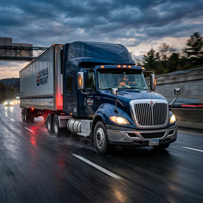 Action Shot: International ProStar Driving Fast