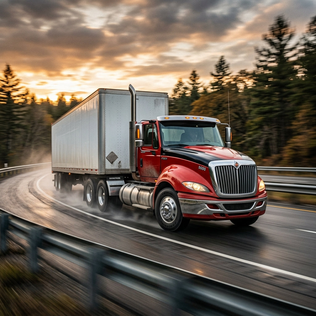 Action Shot: International ProStar,8600 Driving Fast