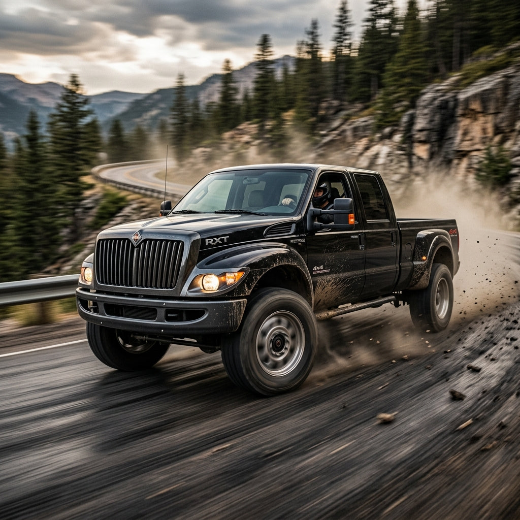 Action Shot: International RXT Driving Fast