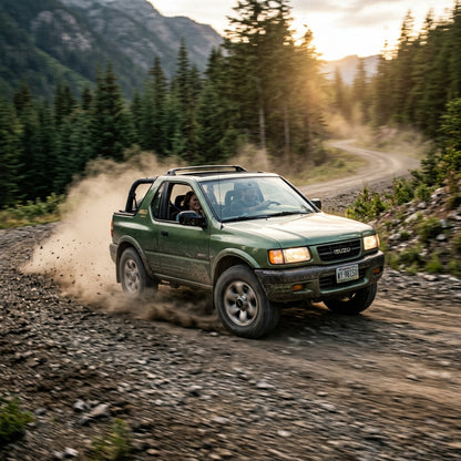 Action Shot: Isuzu Amigo Driving Fast