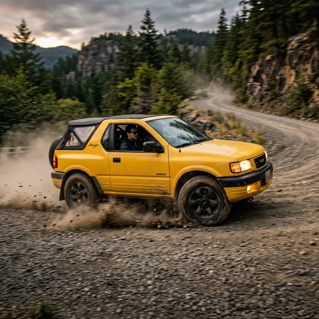 Action Shot: Isuzu Amigo,Rodeo Driving Fast