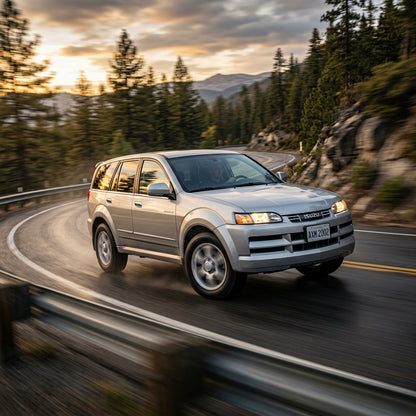 Action Shot: Isuzu Axiom Driving Fast