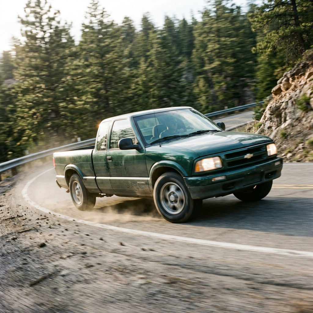 Action Shot: Isuzu Hombre Driving Fast