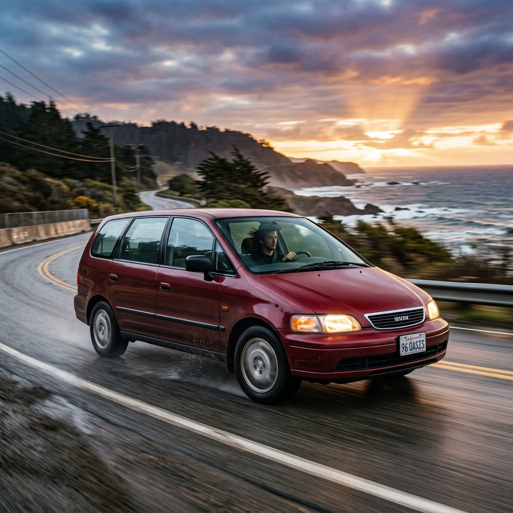 Action Shot: Isuzu Oasis Driving Fast