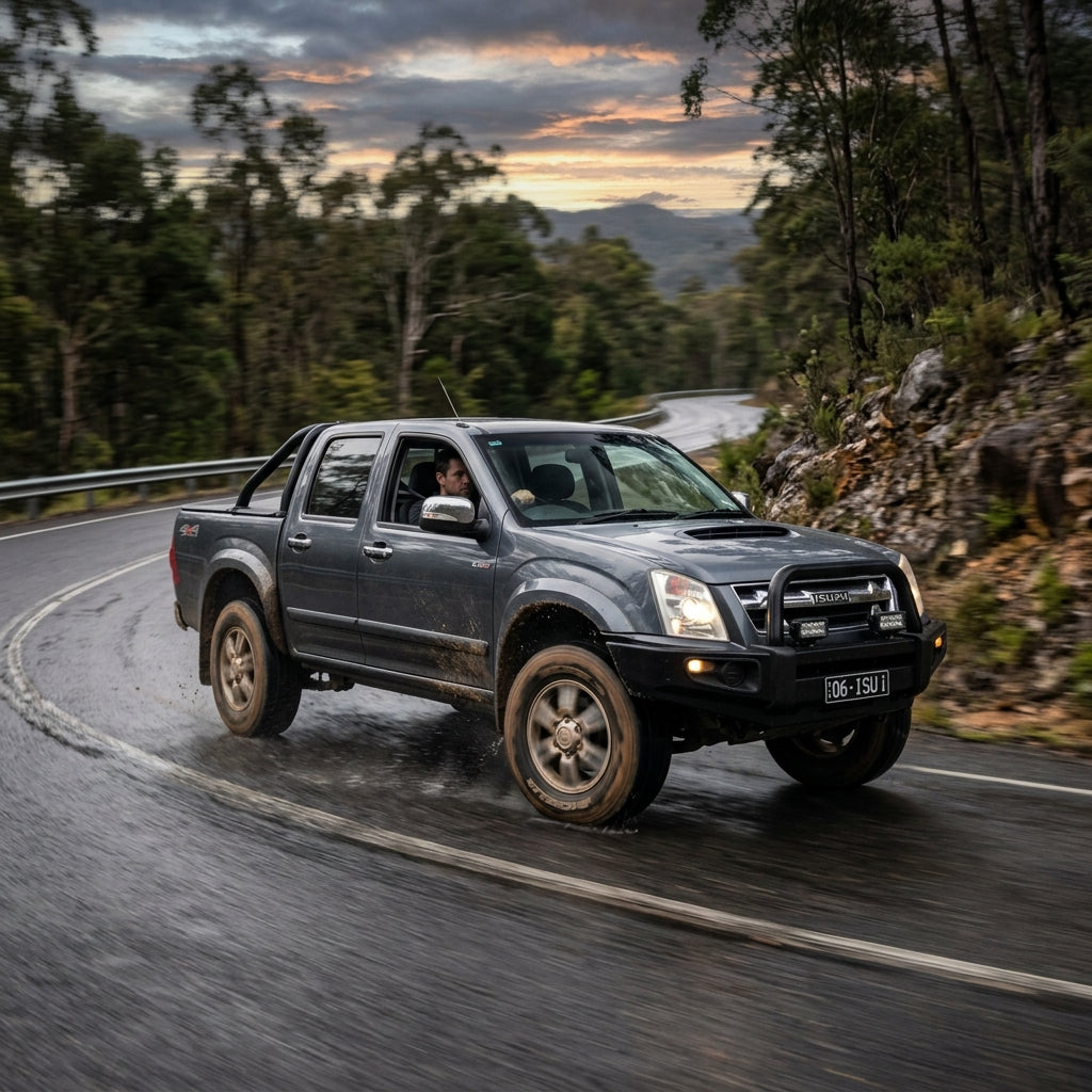 Action Shot: Isuzu i-Series Driving Fast