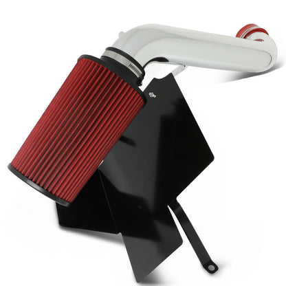 Cold Air Intake W/Heat Shield for Jeep Liberty KJ (2002-2003) 3.7L V6 Engine Red