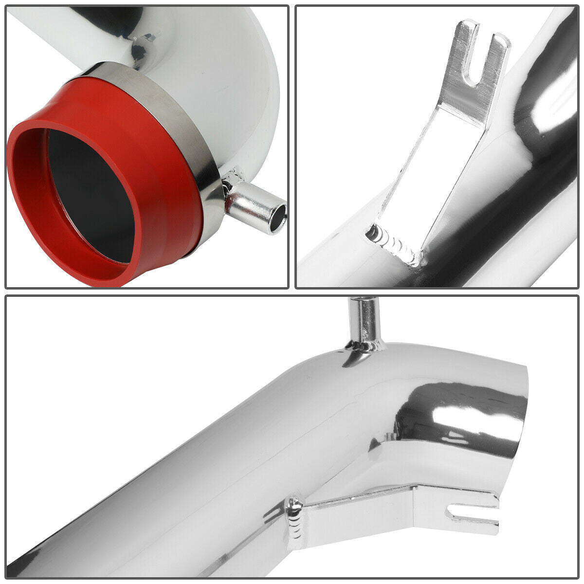 Cold Air Intake W/Heat Shield for Jeep Liberty KJ (2002-2003) 3.7L V6 Engine Red