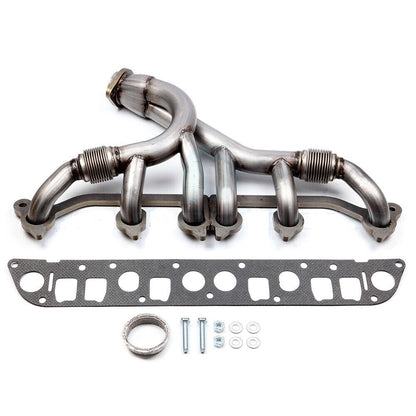 Stainless Steel Manifold & Gasket Kit For Jeep Wrangler (1991-1999) with 4.0L L6 Engine