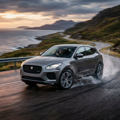 Action Shot: Jaguar E-Pace Driving Fast