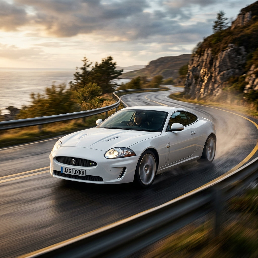 Action Shot: Jaguar F-Type,XF,XJ,XKR Driving Fast