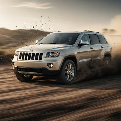 Action Shot: Jeep Grand Cherokee Driving Fast