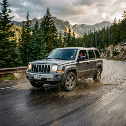 Action Shot: Jeep Patriot Driving Fast