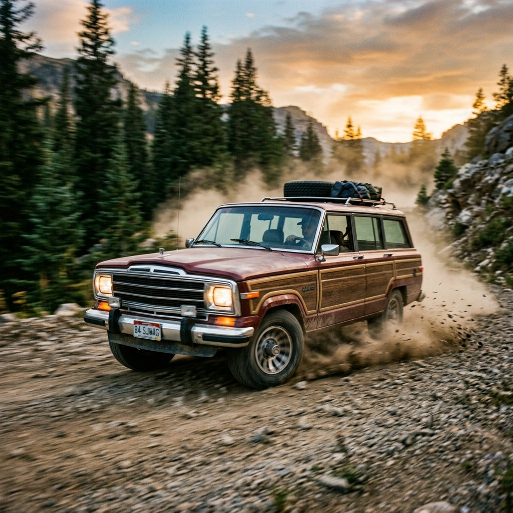 Action Shot: Jeep Wagoneer Driving Fast