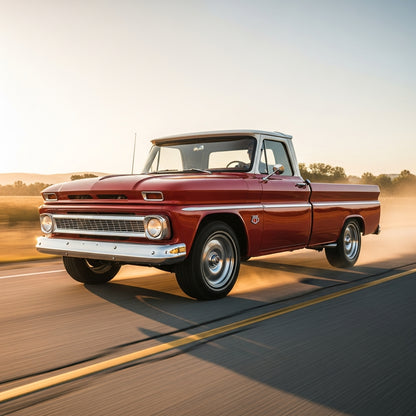Action Shot: Chevrolet, GMC C/K Trucks Driving Fast