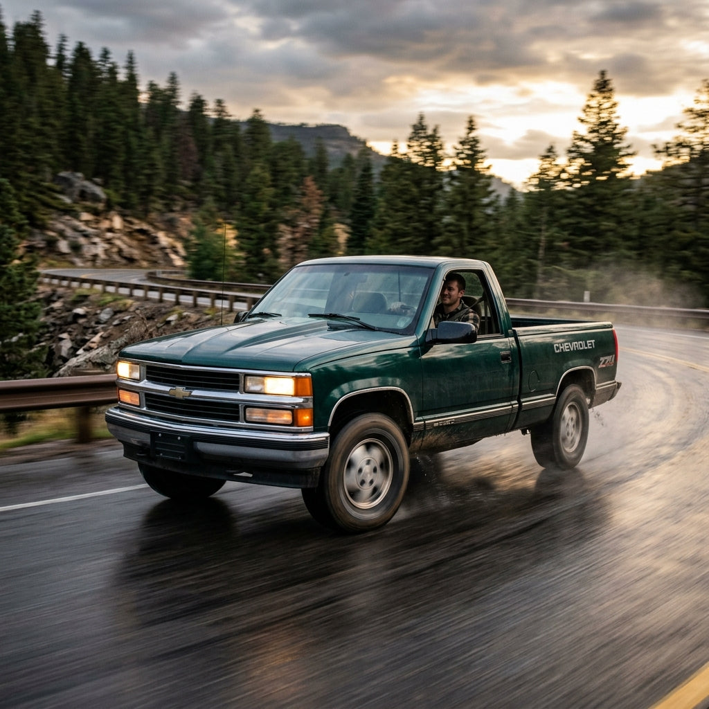 Action Shot: Chevrolet C/K Trucks Driving Fast