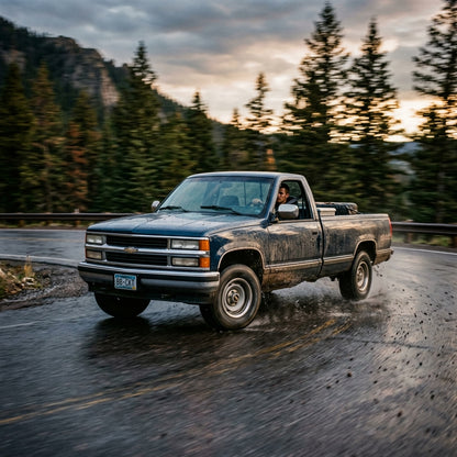 Action Shot: Chevrolet C/K Trucks Driving Fast