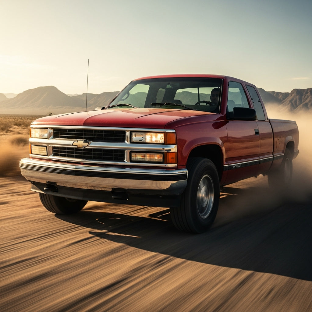 Action Shot: Chevrolet, GMC Tahoe, Suburban, C/K Trucks, Yukon, Escalade, Silverado Driving Fast
