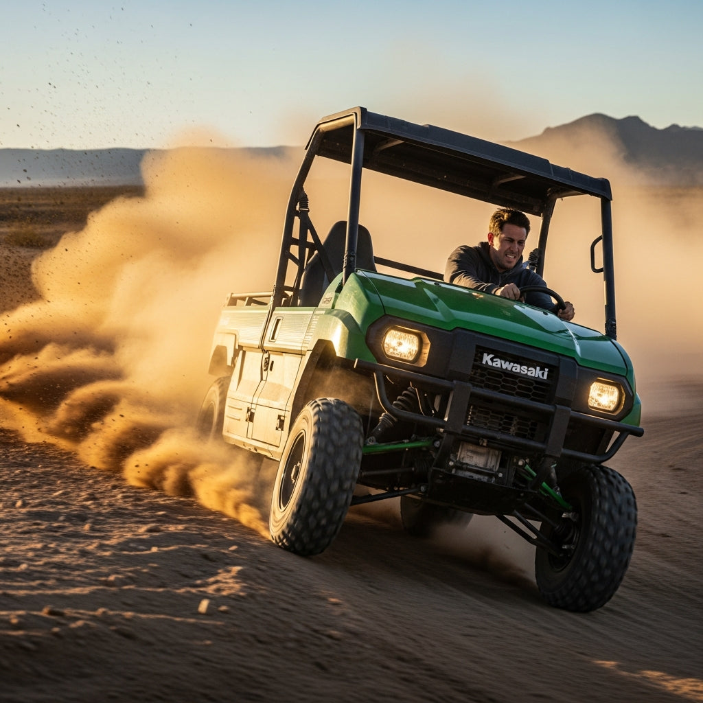 Action Shot: Kawasaki Mule Driving