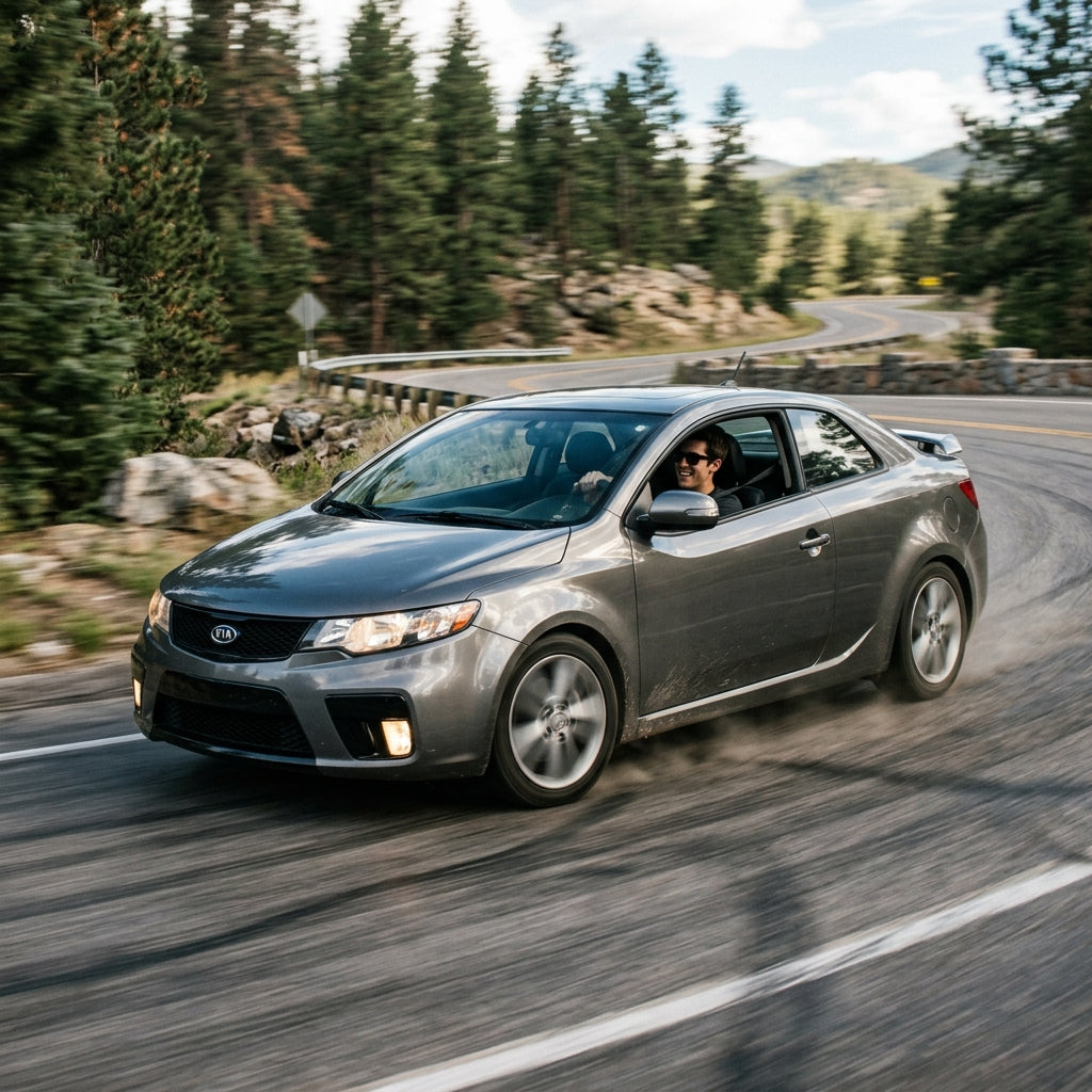 Action Shot: Kia Forte Driving Fast