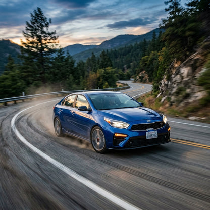 Action Shot: Kia Forte Driving Fast