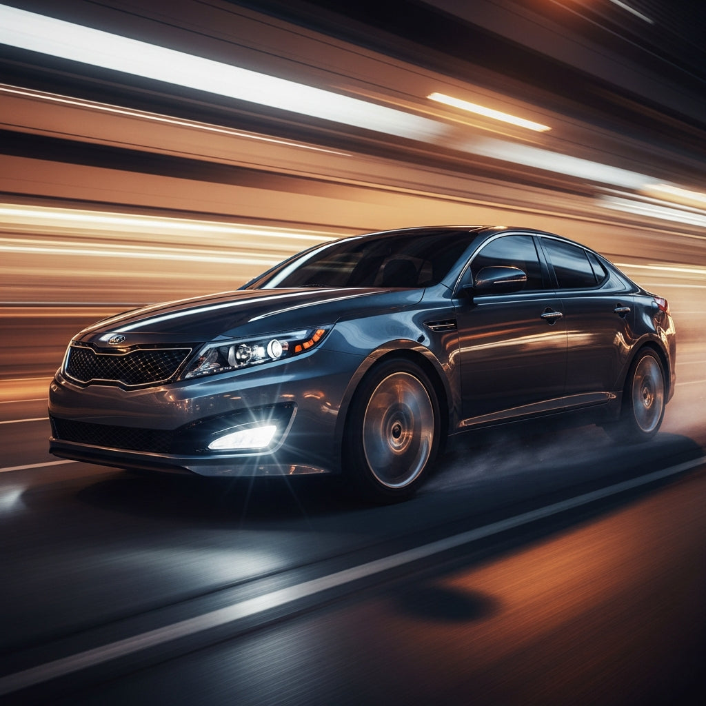 Action Shot: Kia Optima Driving Fast