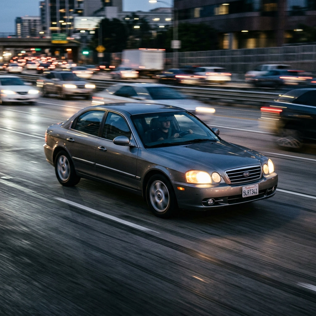 Action Shot: Kia Optima Driving Fast