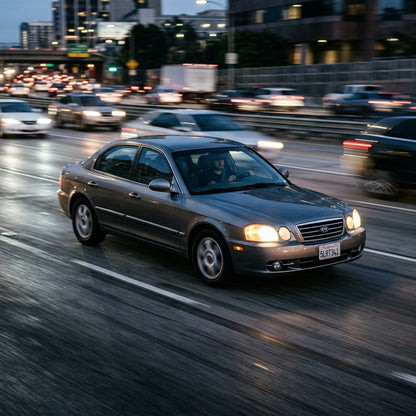 Action Shot: Kia Optima Driving Fast