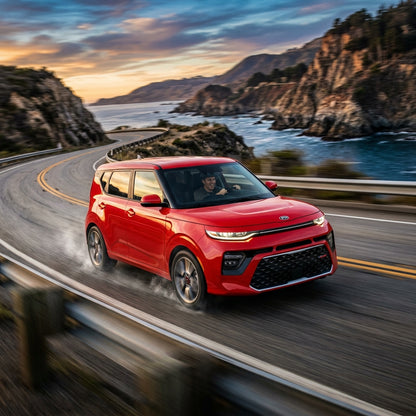 Action Shot: Kia Soul Driving Fast