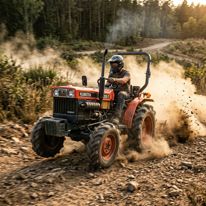 Action Shot: Kubota V2003,V2003T,V2203 Driving Fast