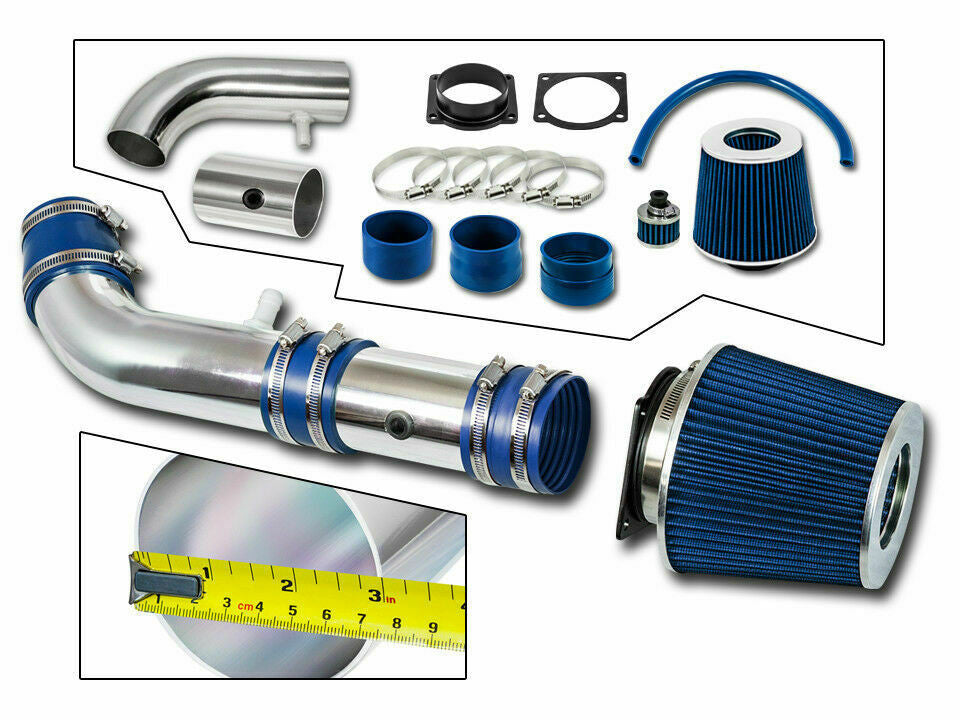 Ram Air Intake for Lincoln LS (2000-2002) with 3.0L V6 Engine Blue