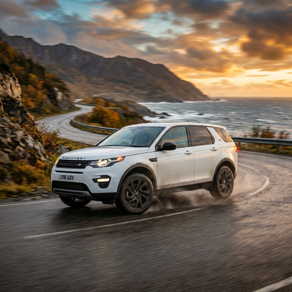Action Shot: Land Rover Discovery Sport Driving Fast