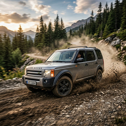 Action Shot: Land Rover LR3 Driving Fast